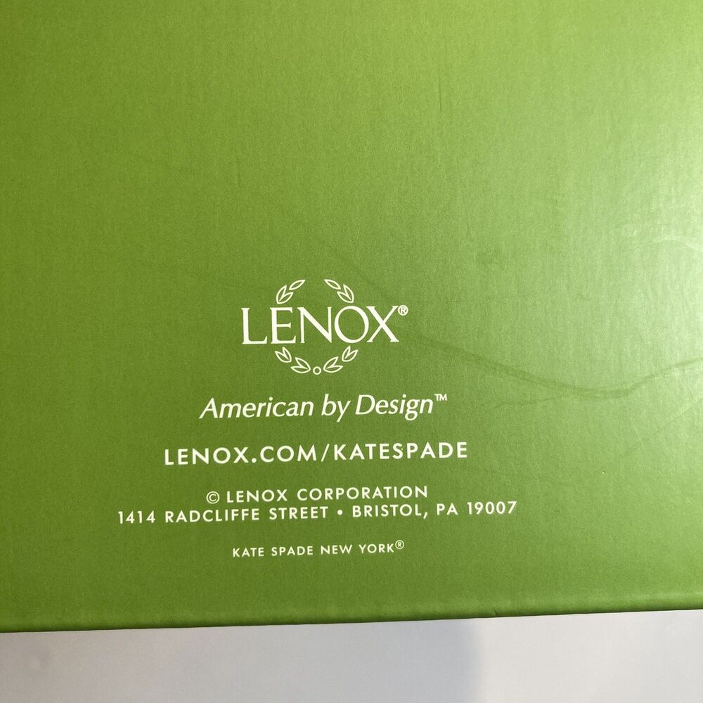 Kate Spade Lenox Wedding Champagne Flute Set Mr & Mrs Darling Point Crystal - Picture 8 of 10